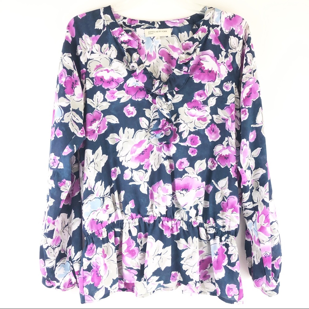 Jones New York Sport Floral Blouse